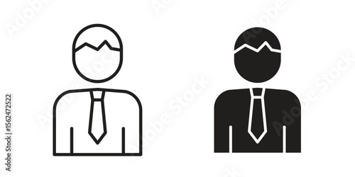 Cashier icon Black and White Vector Graphic