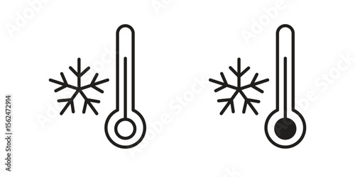Cold icon Black and White Vector Graphic