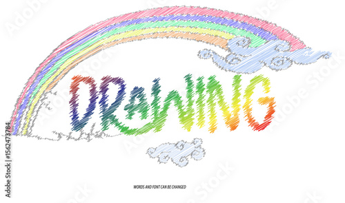 drawing editable text effect