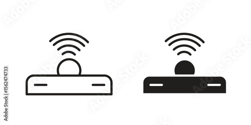 Infrared icon Black and White Vector Graphic