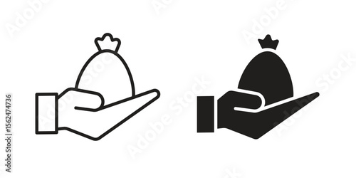 Inheritance law icon Black and White Vector Graphic