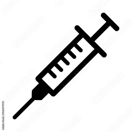 注射器、ワクチンのアイコンイラスト