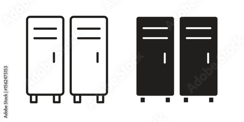 Locker icon vector, Symbol, logo illustrations