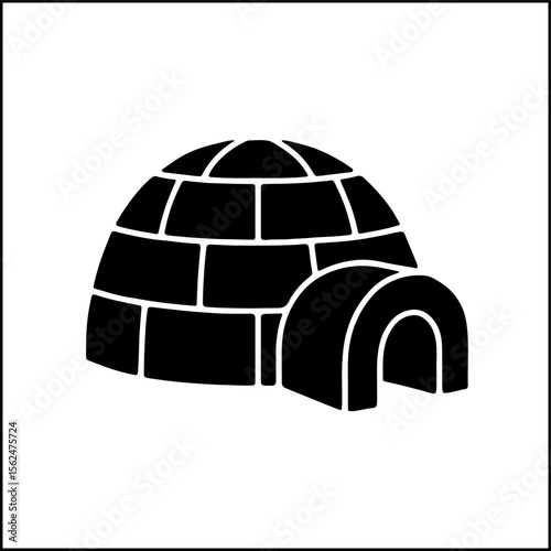 Igloo silhouette icon