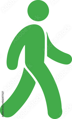 Green Walking Person Icon