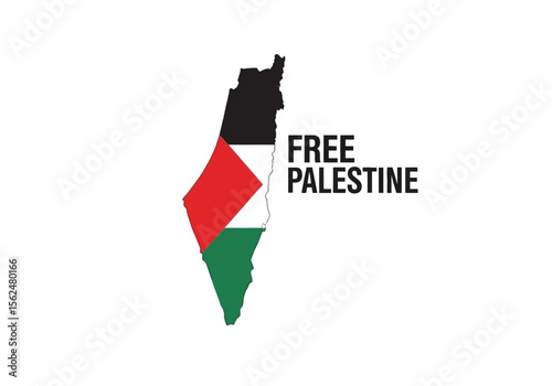 Solidarity with Palestine a powerful message of freedom and hope in a digitally illustrated graphic