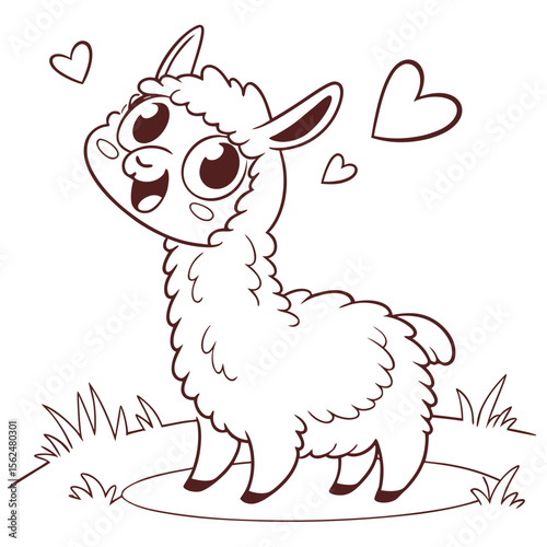 A cute cartoon bunny illustration depicts a happy Easter animal