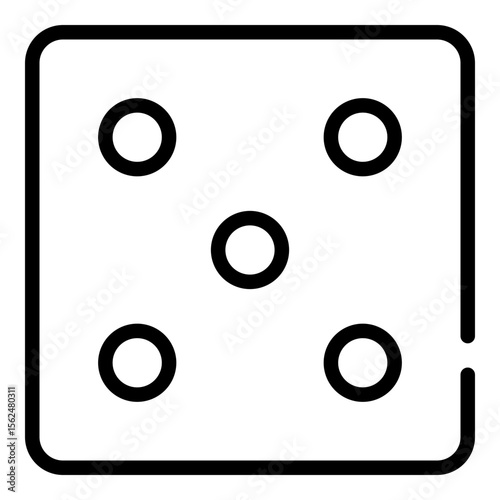 Casino Gambling Entertainment Line Icon