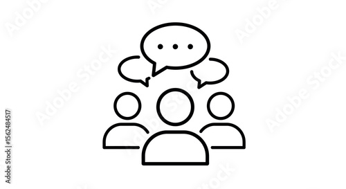 Religious textbook with cross line art vector illustration for faith-based projects