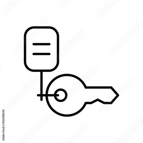 Key icon vector