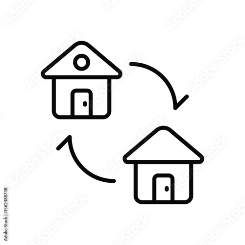 Exchange icon vector