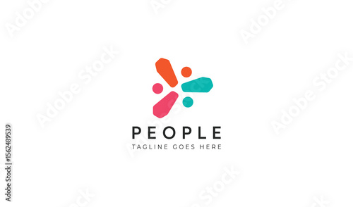 People Logo Icon Concept Design 