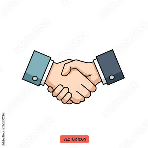 Two Business Hands Shaking in a Formal Agreement