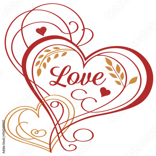 Romantic Love Heart SVG Design  Couple Silhouette with Balloons and Hearts Valentine’s Day Wedding Card, T-Shirt, and Printable Vector Art