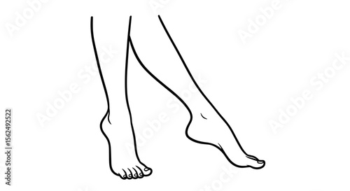 Smooth and elegant legs showcasing a beauty and grooming routine