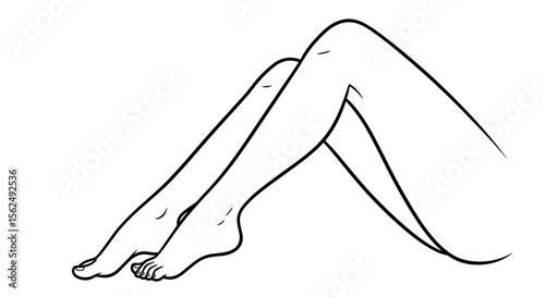 Smooth legs after hair removal illustrating a beauty and grooming routine