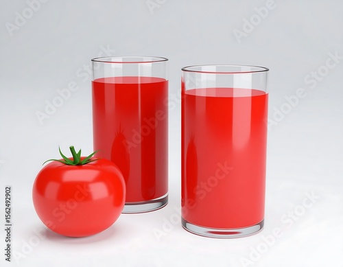 Wallpaper Mural glass of tomato juice Torontodigital.ca
