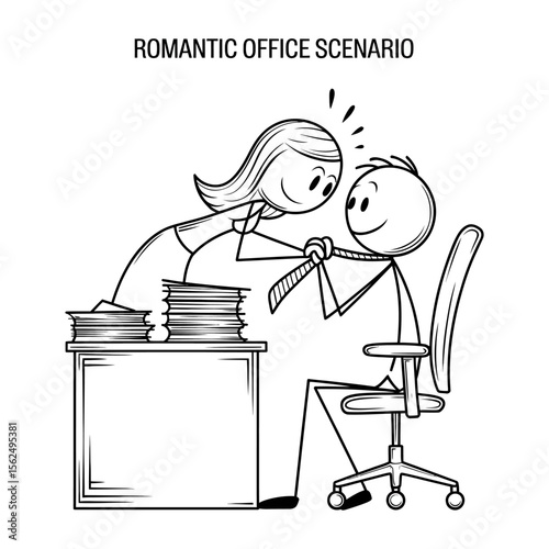 a man and an woman sitting table and chai on office time like romantic 