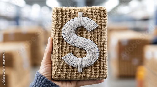 A dollar symbol acting as a central anchor for a complex web of international trade routes and commodity lines.