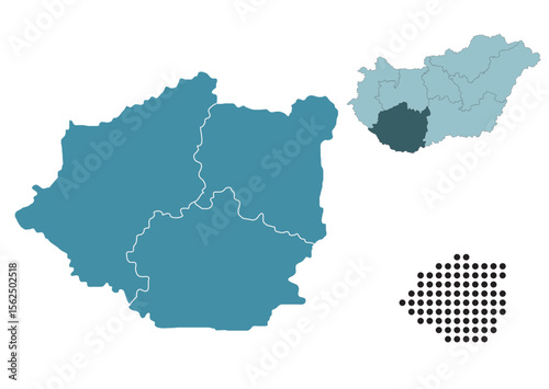 Set maps of Southern Transdanubia province
