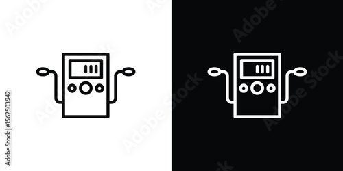 Dialysis icon Black and White Vector Graphic