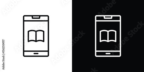 Ebook icon vector, Symbol, logo illustrations