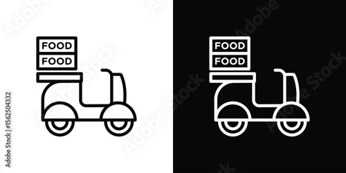 Food delivery icon vector, Symbol, logo illustrations