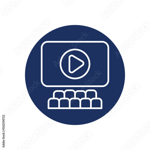 Cinema icon vector