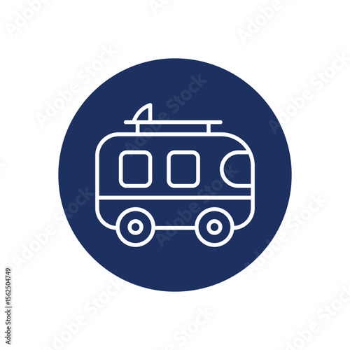 Surfing icon vector