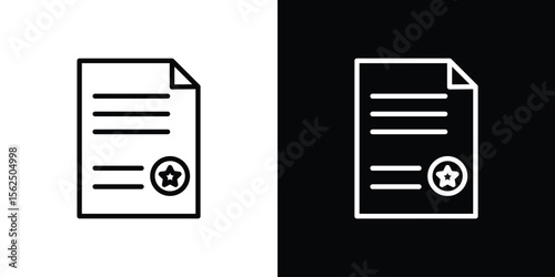 License icon vector, Symbol, logo illustrations