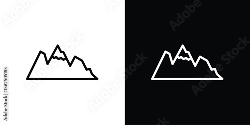Mountain icon vector, Symbol, logo illustrations