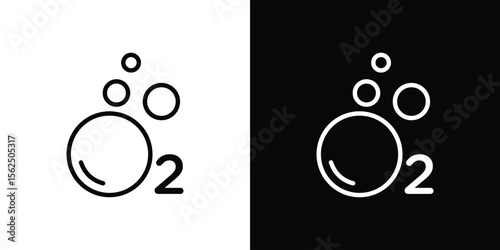 Oxygen O2 icon vector, Symbol, logo illustrations