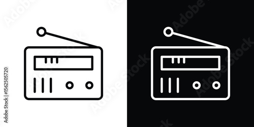 Radio icon vector, Symbol, logo illustrations