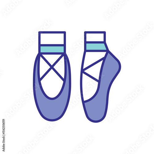 Ballet icon vector