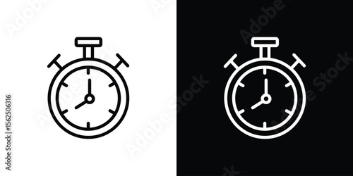 Stopwatch icon vector, Symbol, logo illustrations