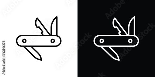 Swiss Knife icon vector, Symbol, logo illustrations