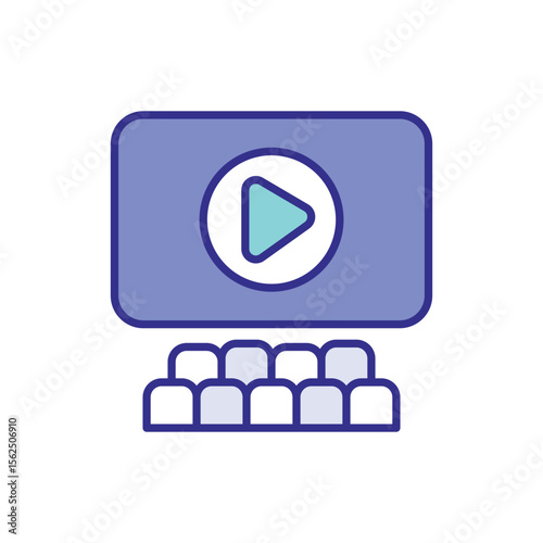 Cinema icon vector