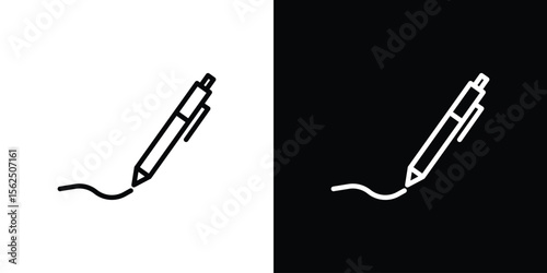 Write icon in vector. Logotype