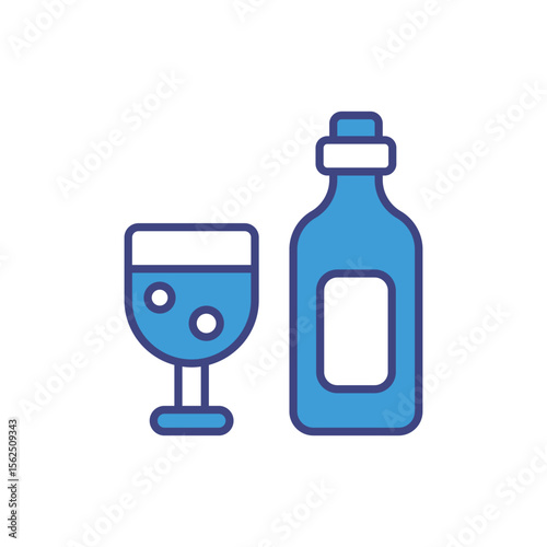 Drinking icon vector