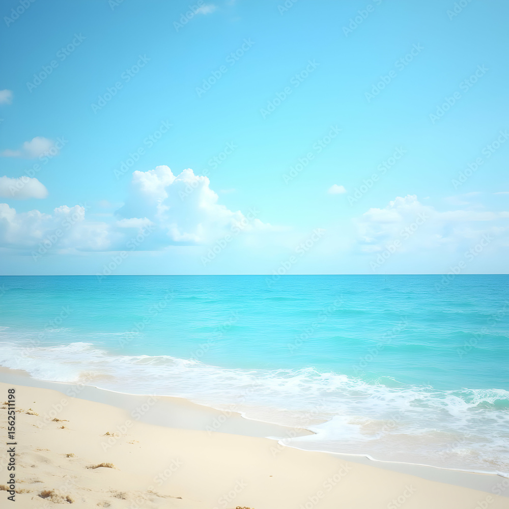 Fototapeta premium tropical beach with blue sky