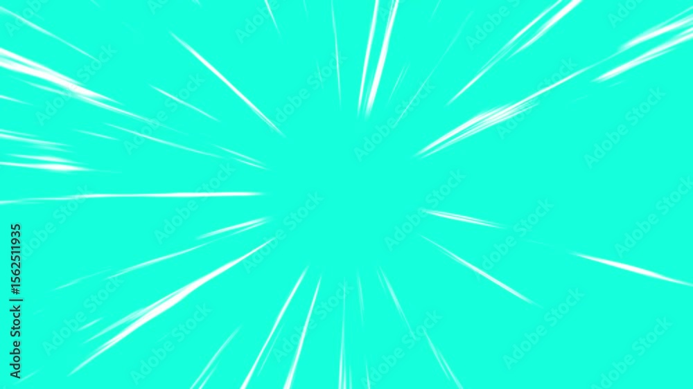 Dynamic cyan anime speed lines animation background, ideal for fast ...
