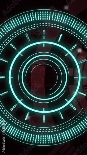 Animation of scope scanning and data processing over statistics