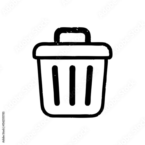 trash bin icon vector