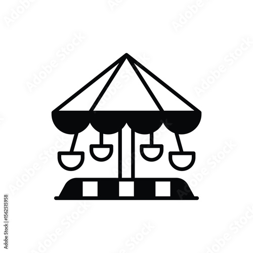 Attraction icon vector