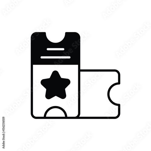 Tickets icon vector