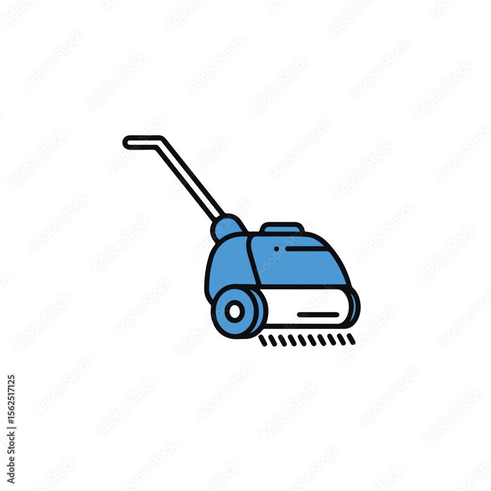 Fototapeta premium A Blue Carpet Cleaner.