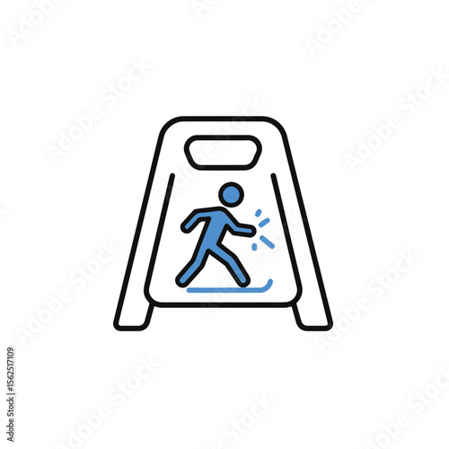 Caution Wet Floor Sign.
