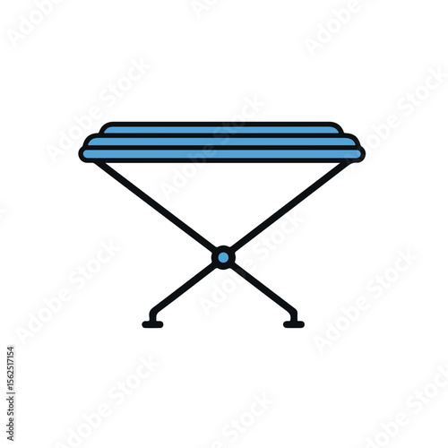 Portable Indoor Clothes Drying Rack Illustration
