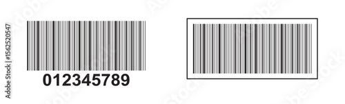 Barcode vector icon or bar code scan label for product price tag. trendy bar code for web icon. Barcode vector icon. barcode icon for selling, Product Barcode, Trendy bar code for web icon 