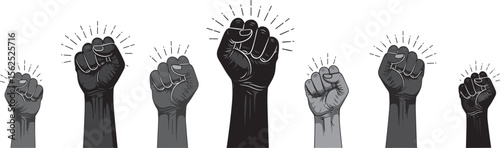 Diverse Hands in Unity: A Powerful Symbol of Resistance and Solidarity